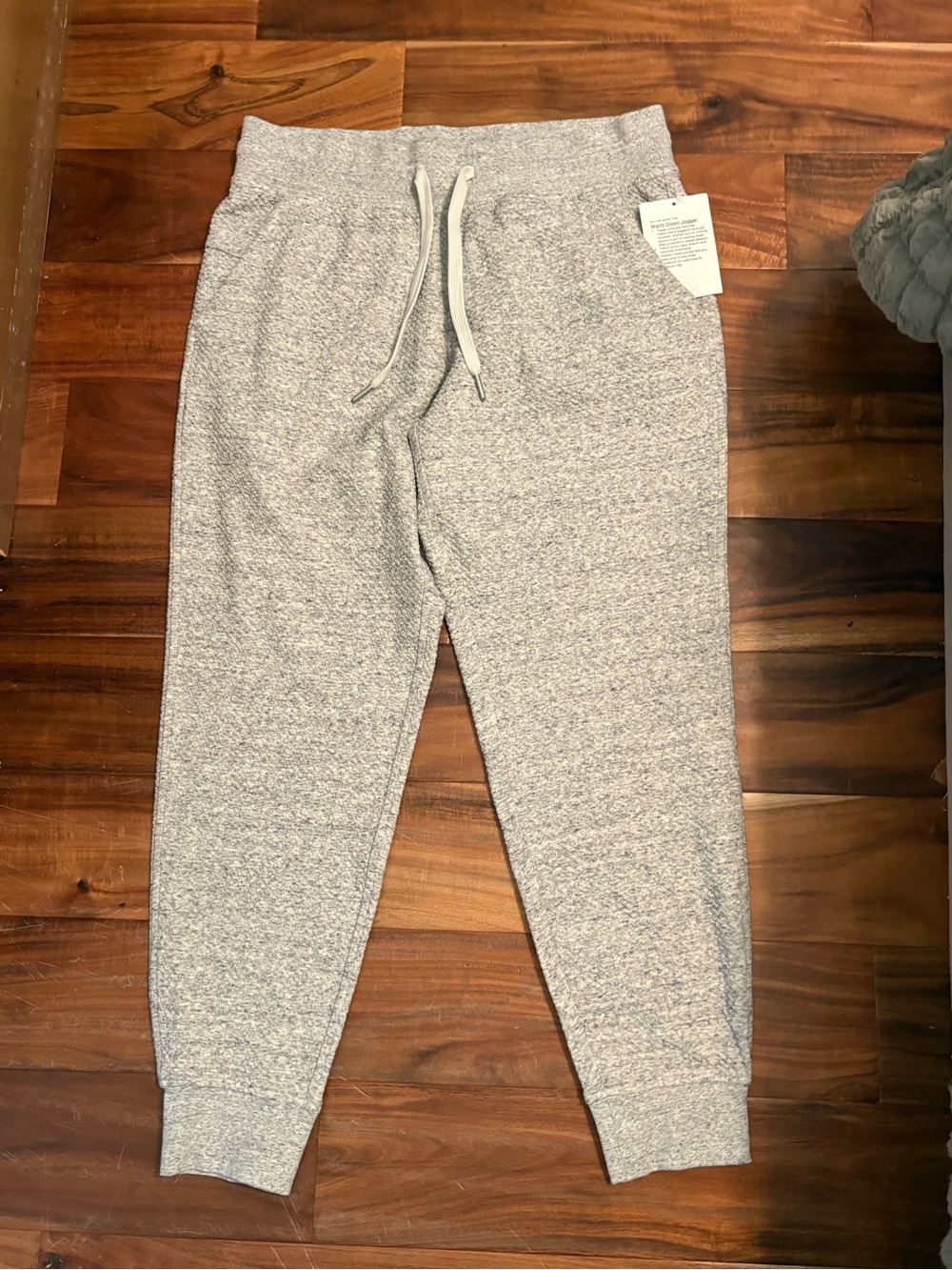 Lululemon Warm Down‎ Jogger Heather Gray Size 10 NWT Cotton Blend Lounge (898)